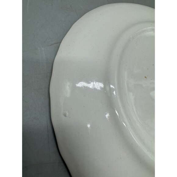 Ceramic Tea Cup Saucer With Holly Berry Design 6" READ - Picture 6 of 7